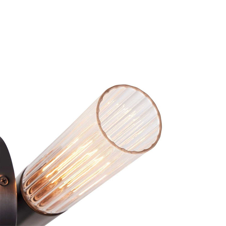 Fusion Two Light Wall Sconce in Matte Black Justice Designs