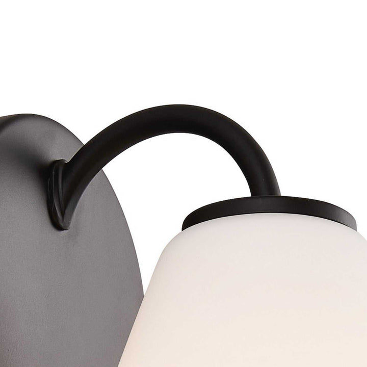Fusion One Light Wall Sconce in Matte Black Justice Designs
