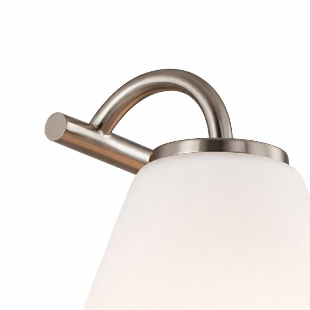 Fusion Two Light Bath Bar in Brushed Nickel Justice Designs