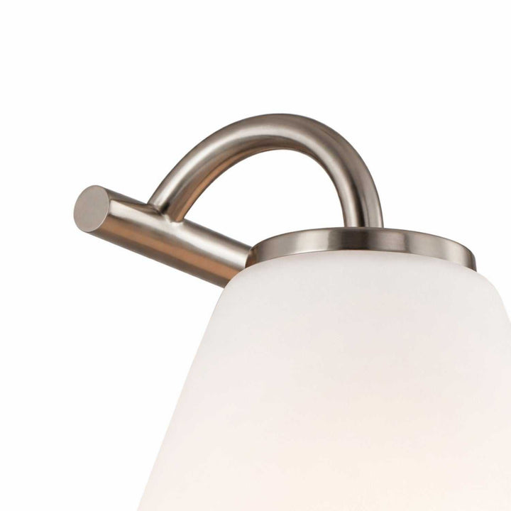 Fusion Two Light Bath Bar in Brushed Nickel Justice Designs