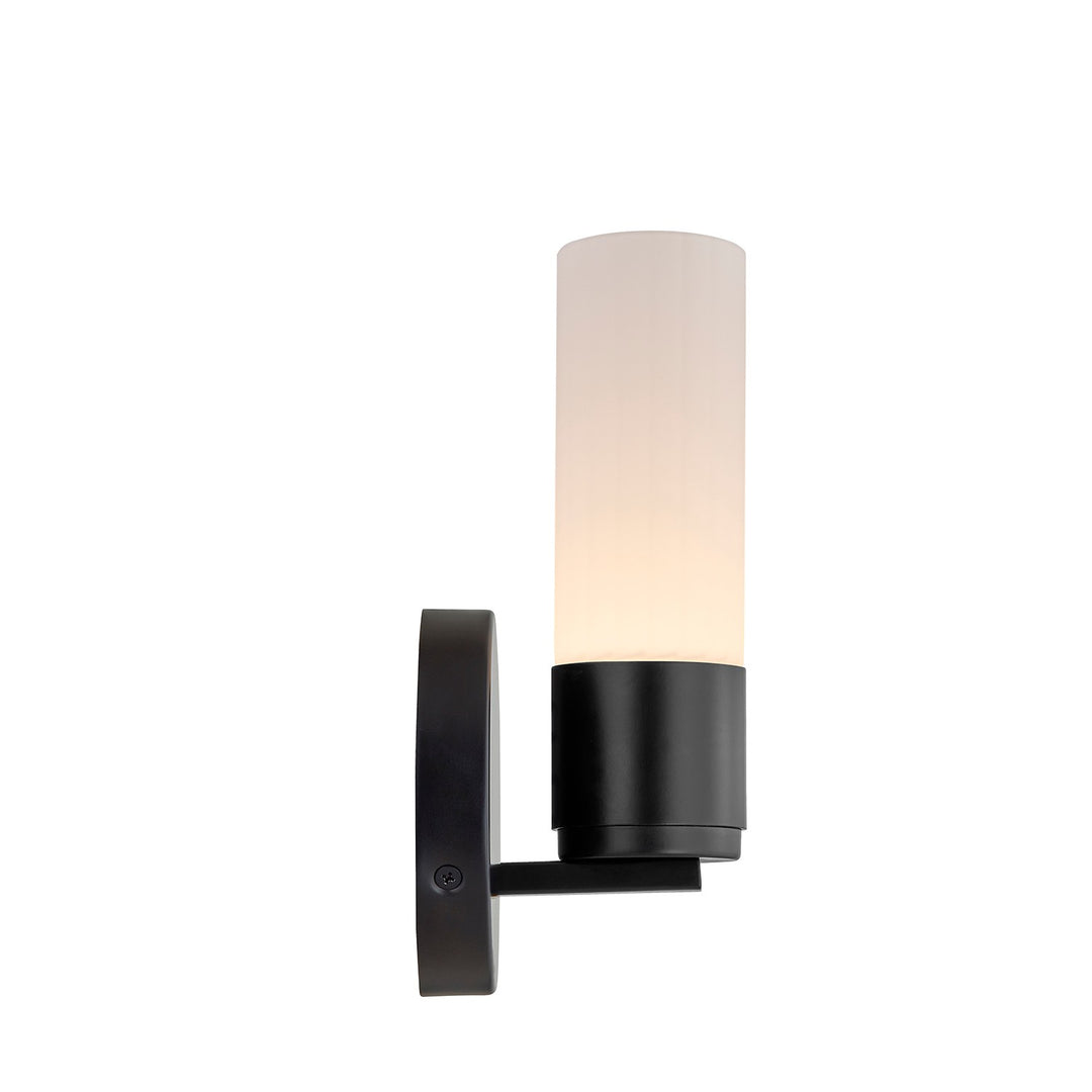 Justice Designs - FSN-8371-OPAL-MBLK - LED Wall Sconce - Fusion - Matte Black