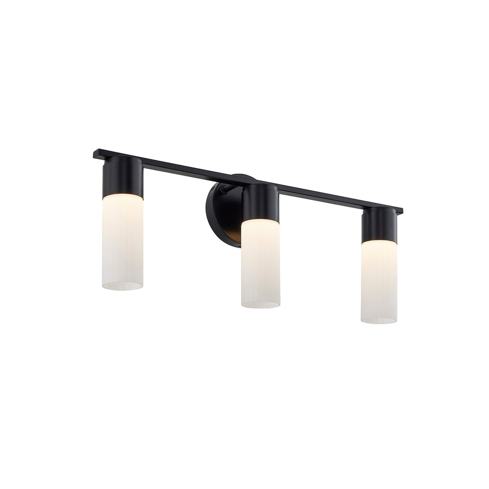 Justice Designs - FSN-8373-OPAL-MBLK - LED Bath Bar - Fusion - Matte Black