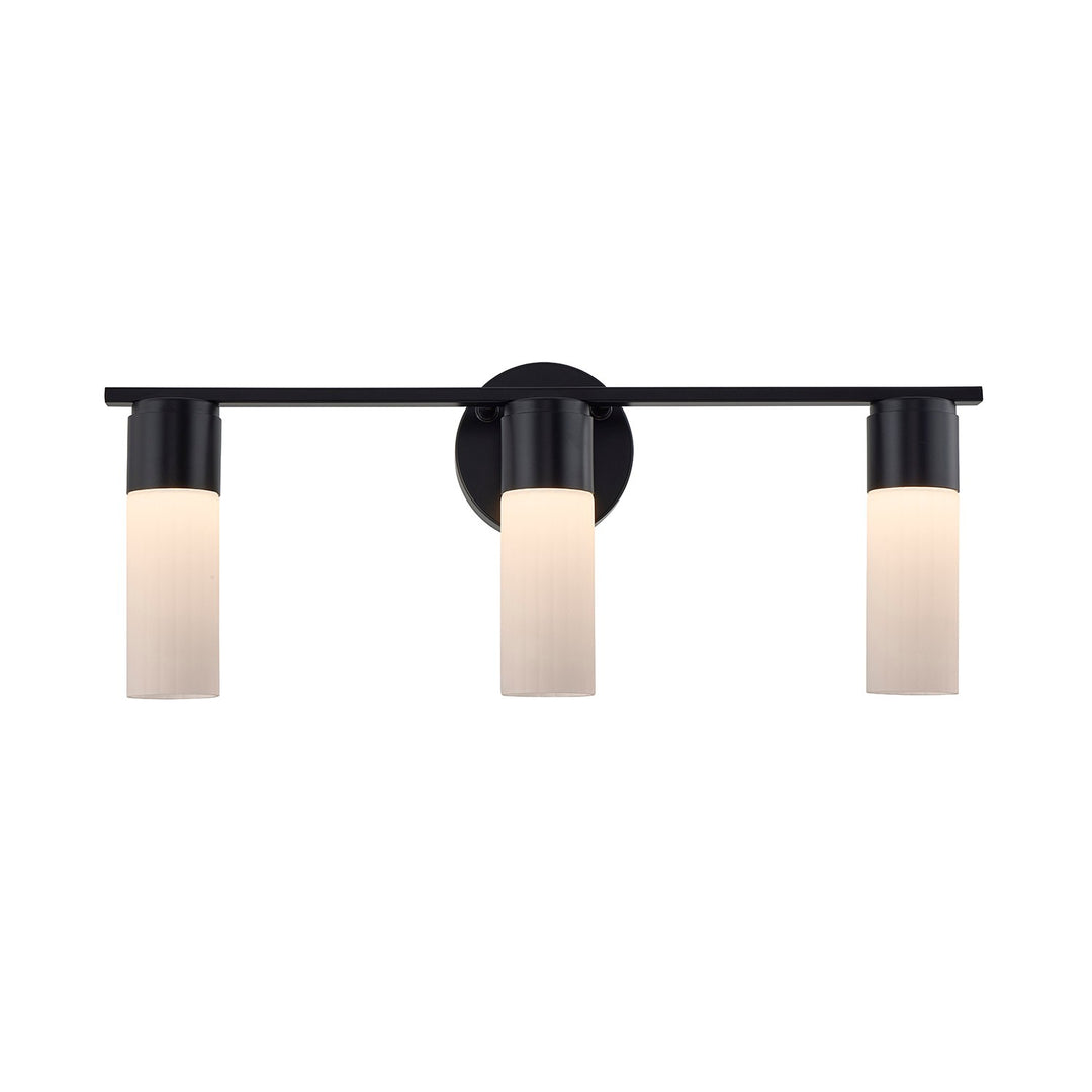 Justice Designs - FSN-8373-OPAL-MBLK - LED Bath Bar - Fusion - Matte Black