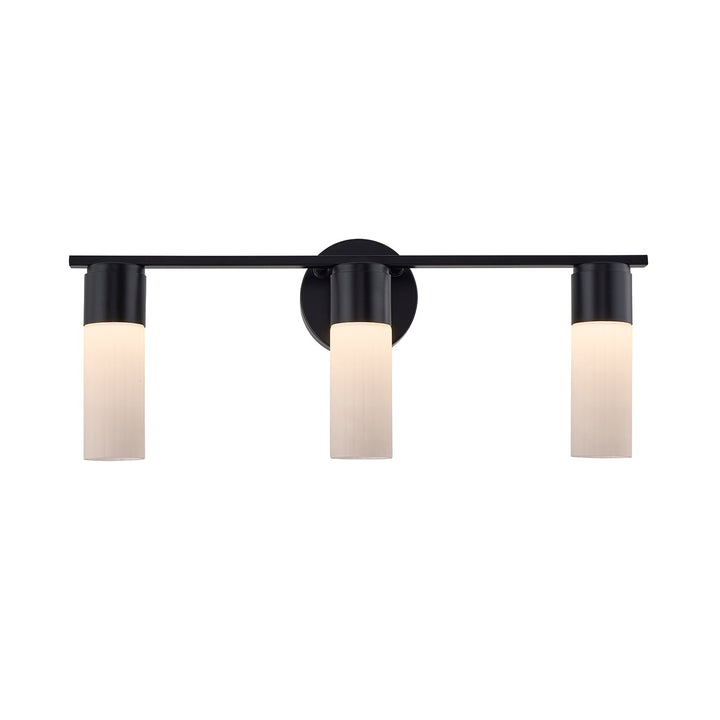 Justice Designs - FSN-8373-OPAL-MBLK - LED Bath Bar - Fusion - Matte Black