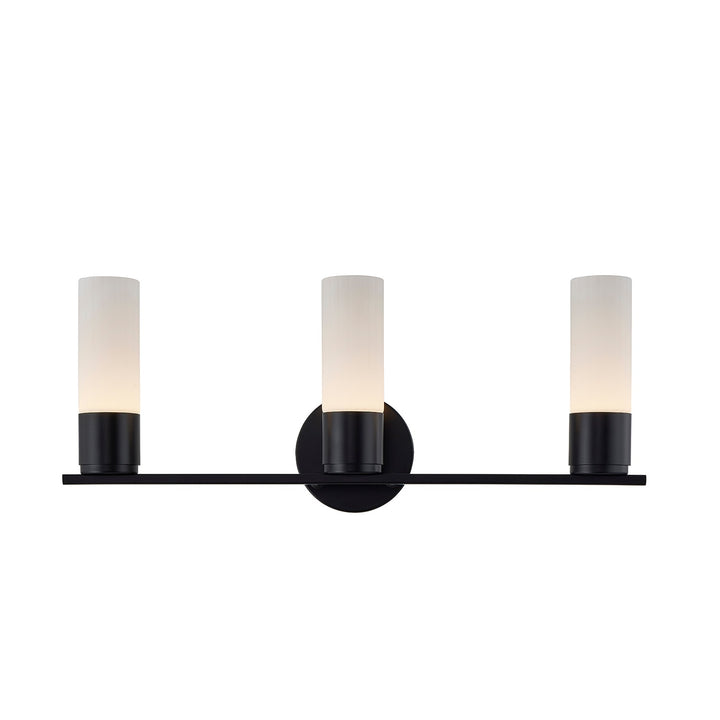 Justice Designs - FSN-8373-OPAL-MBLK - LED Bath Bar - Fusion - Matte Black
