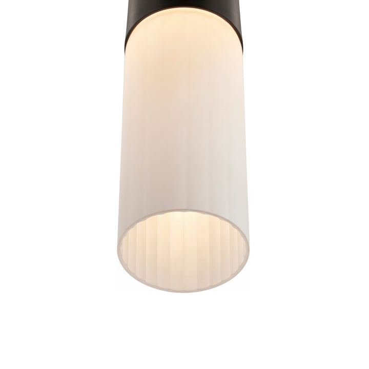 Justice Designs - FSN-8374-OPAL-MBLK - LED Bath Bar - Fusion - Matte Black