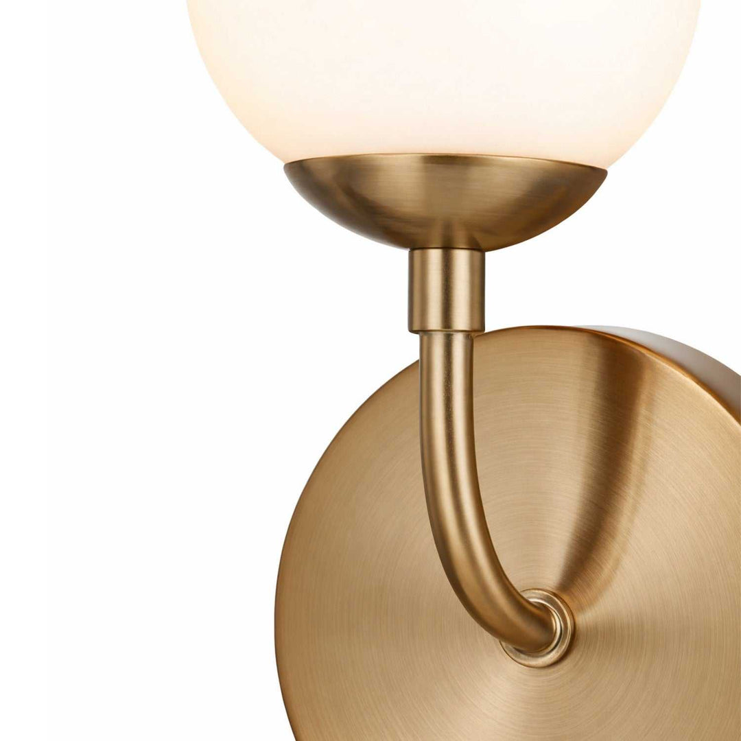 Fusion One Light Wall Sconce in Brushed Brass Justice Designs
