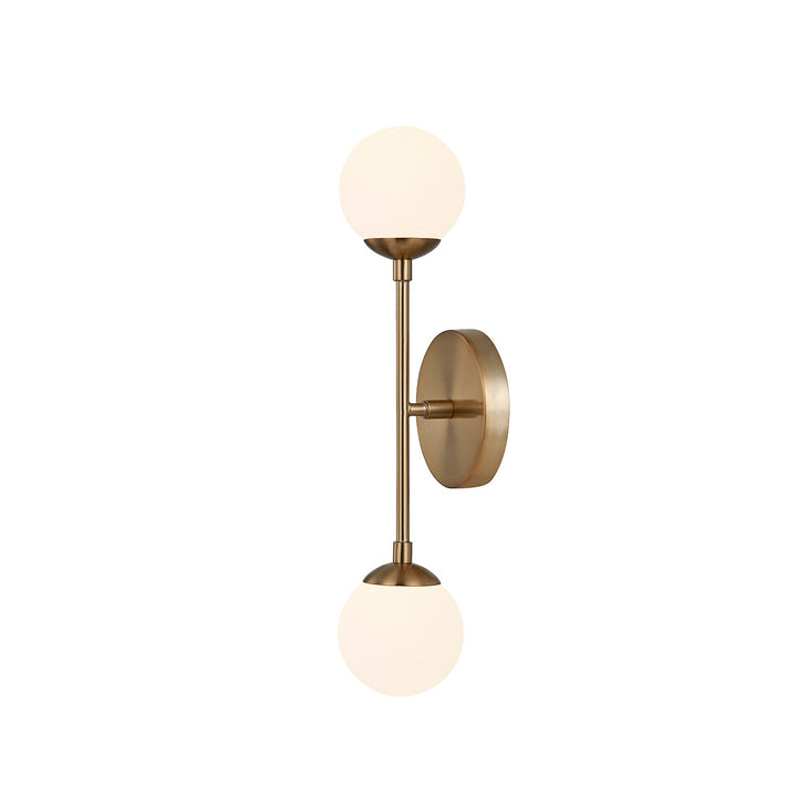 Justice Designs - FSN-9012-ETCH-BRSS - Two Light Wall Sconce - Fusion - Brushed Brass