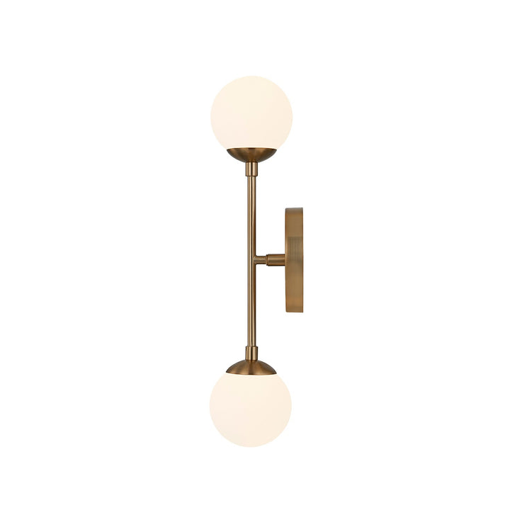Justice Designs - FSN-9012-ETCH-BRSS - Two Light Wall Sconce - Fusion - Brushed Brass