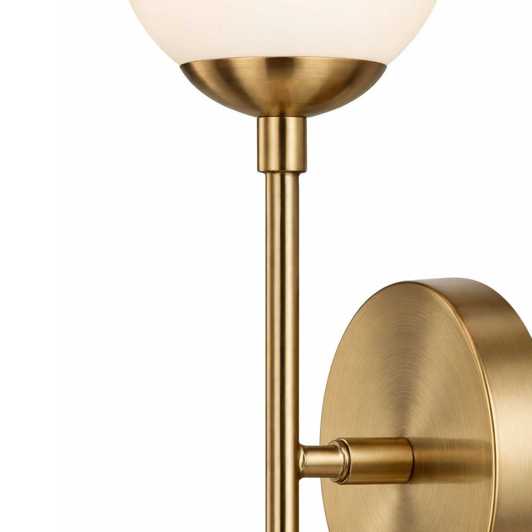 Fusion Two Light Wall Sconce in Brushed Brass Justice Designs