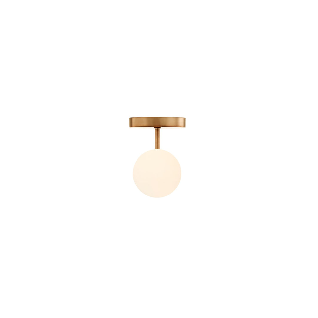 Justice Designs - FSN-9019-ETCH-BRSS - Two Light Semi-Flush Mount - Fusion - Brushed Brass