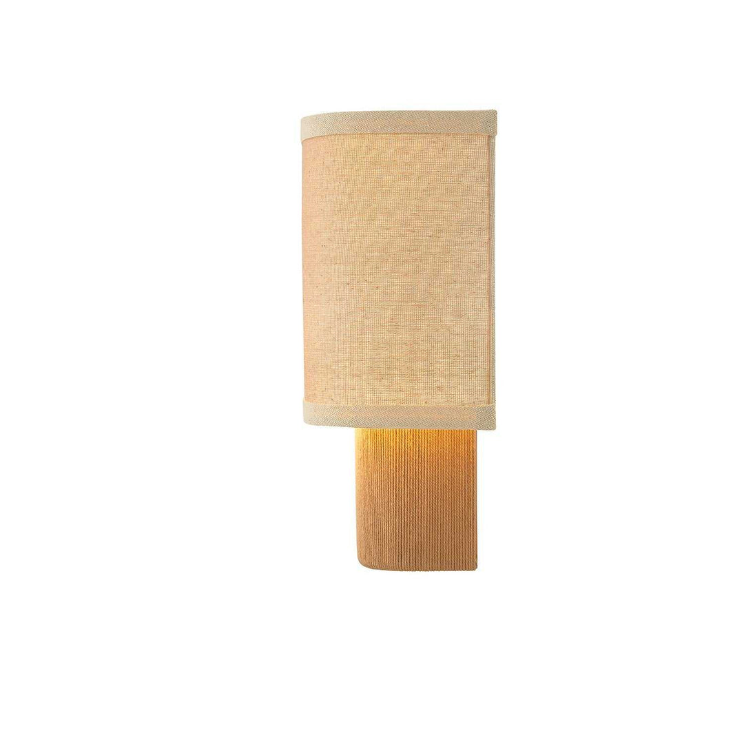 Textile Two Light Wall Sconce in Brushed Brass Justice Designs