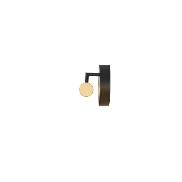 Justice Designs - NSH-9112-MBBR - LED Linear Wall/Bath - No Shade Material - Matte Black w/ Brass Accents