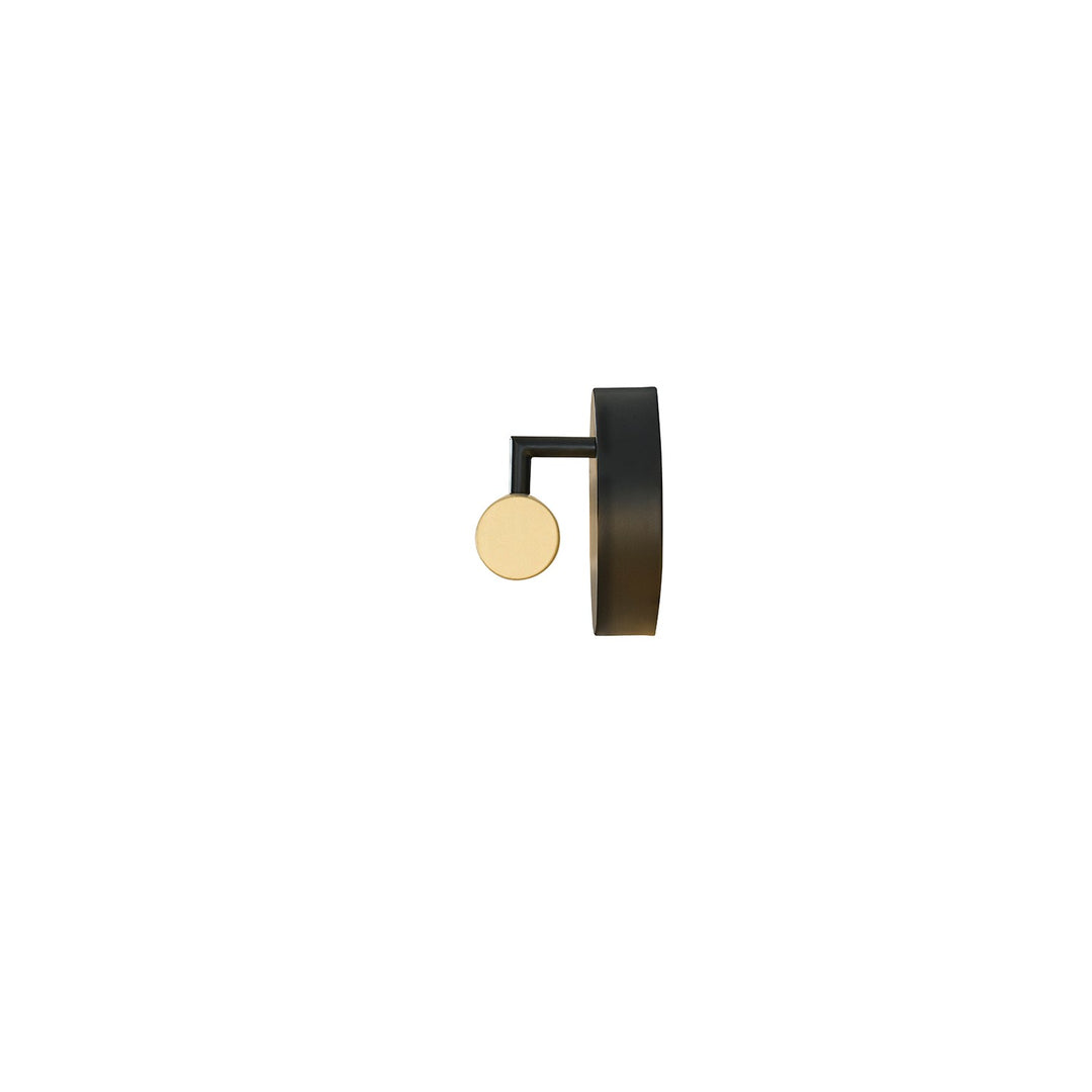 Justice Designs - NSH-9117-MBBR - LED Linear Wall/Bath - No Shade Material - Matte Black w/ Brass Accents