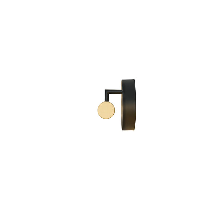 Justice Designs - NSH-9117-MBBR - LED Linear Wall/Bath - No Shade Material - Matte Black w/ Brass Accents