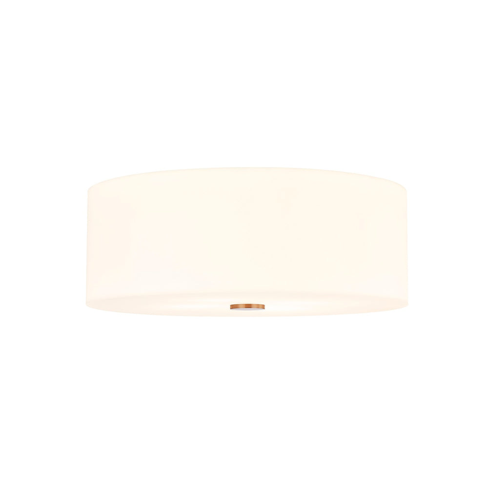 Justice Designs - ACR-9731-OPAL-BRSS - Four Light Flush-Mount - Acryluxe - Brushed Brass