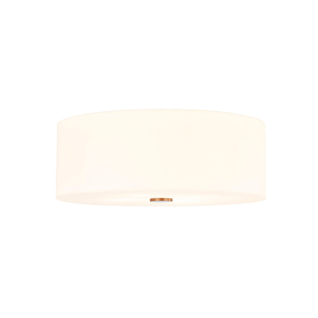 Justice Designs - ACR-9731-OPAL-BRSS - Four Light Flush-Mount - Acryluxe - Brushed Brass