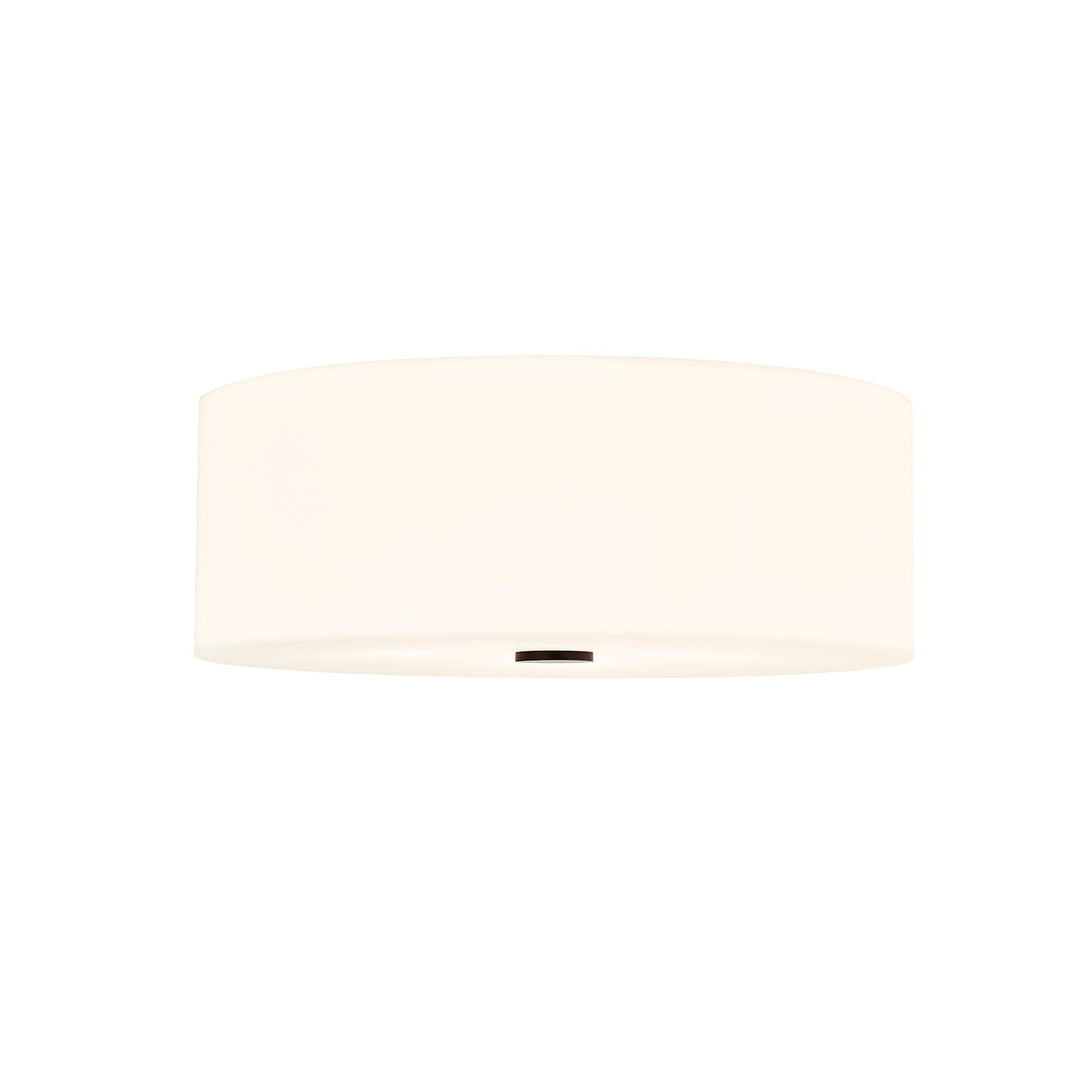 Justice Designs - ACR-9731-OPAL-MBLK - Four Light Flush-Mount - Acryluxe - Matte Black