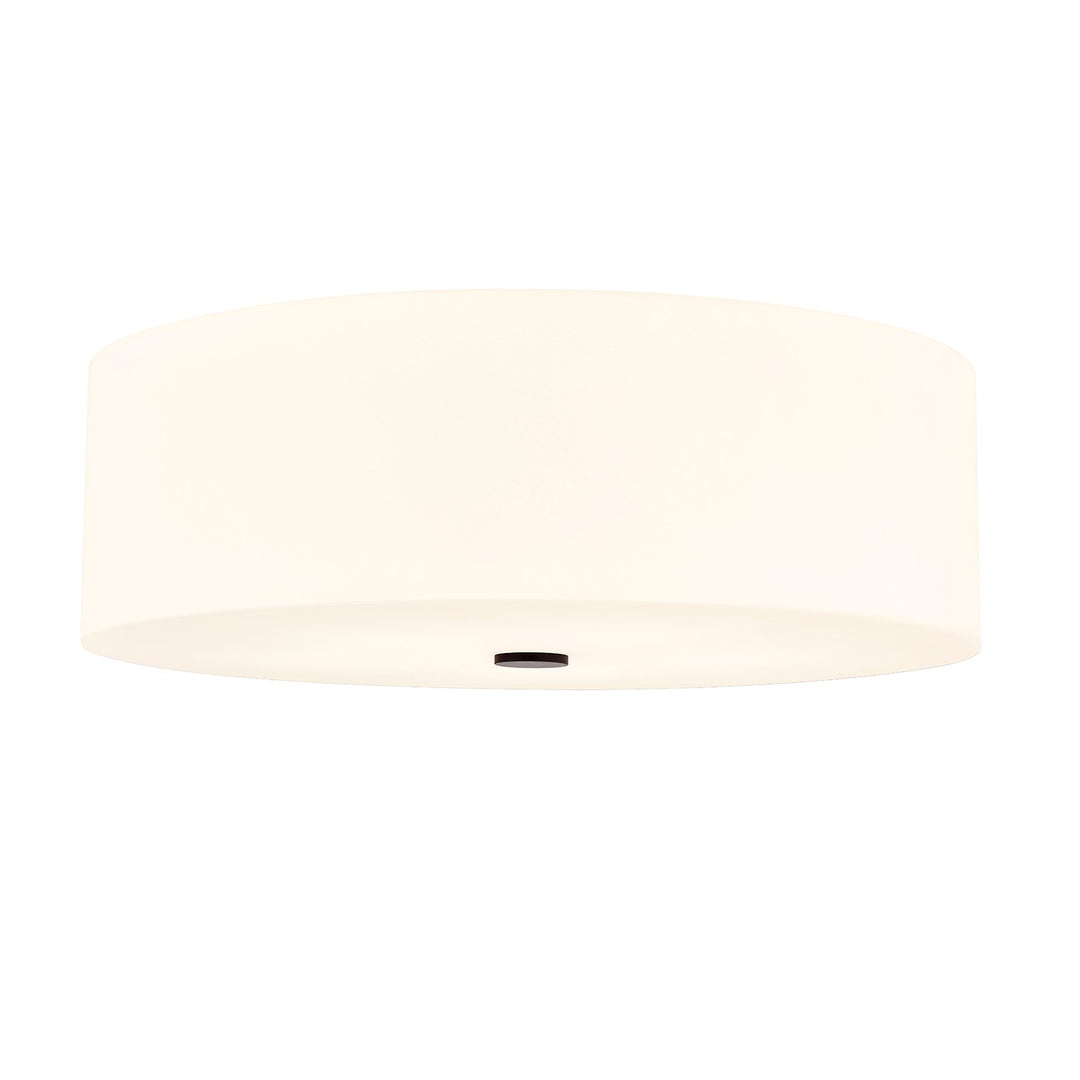 Justice Designs - ACR-9732-OPAL-MBLK - Five Light Flush-Mount - Acryluxe - Matte Black
