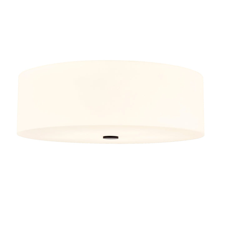 Justice Designs - ACR-9732-OPAL-MBLK - Five Light Flush-Mount - Acryluxe - Matte Black