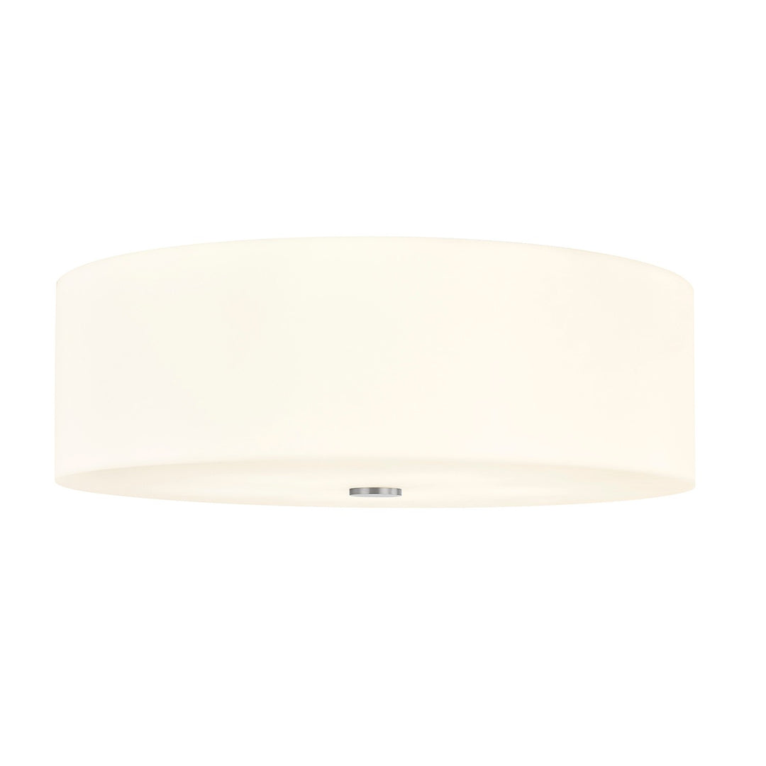 Justice Designs - ACR-9732-OPAL-NCKL - Five Light Flush-Mount - Acryluxe - Brushed Nickel