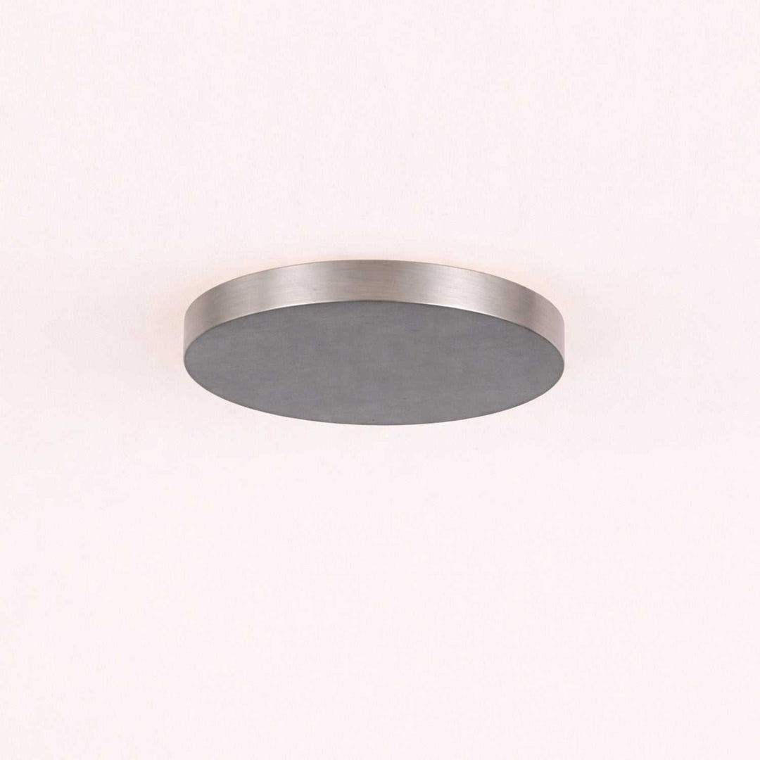 Acryluxe Five Light Flush-Mount in Brushed Nickel Justice Designs