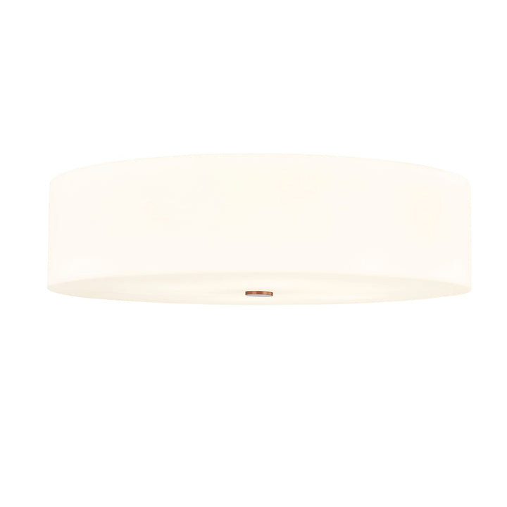 Justice Designs - ACR-9733-OPAL-BRSS - Six Light Flush-Mount - Acryluxe - Brushed Brass
