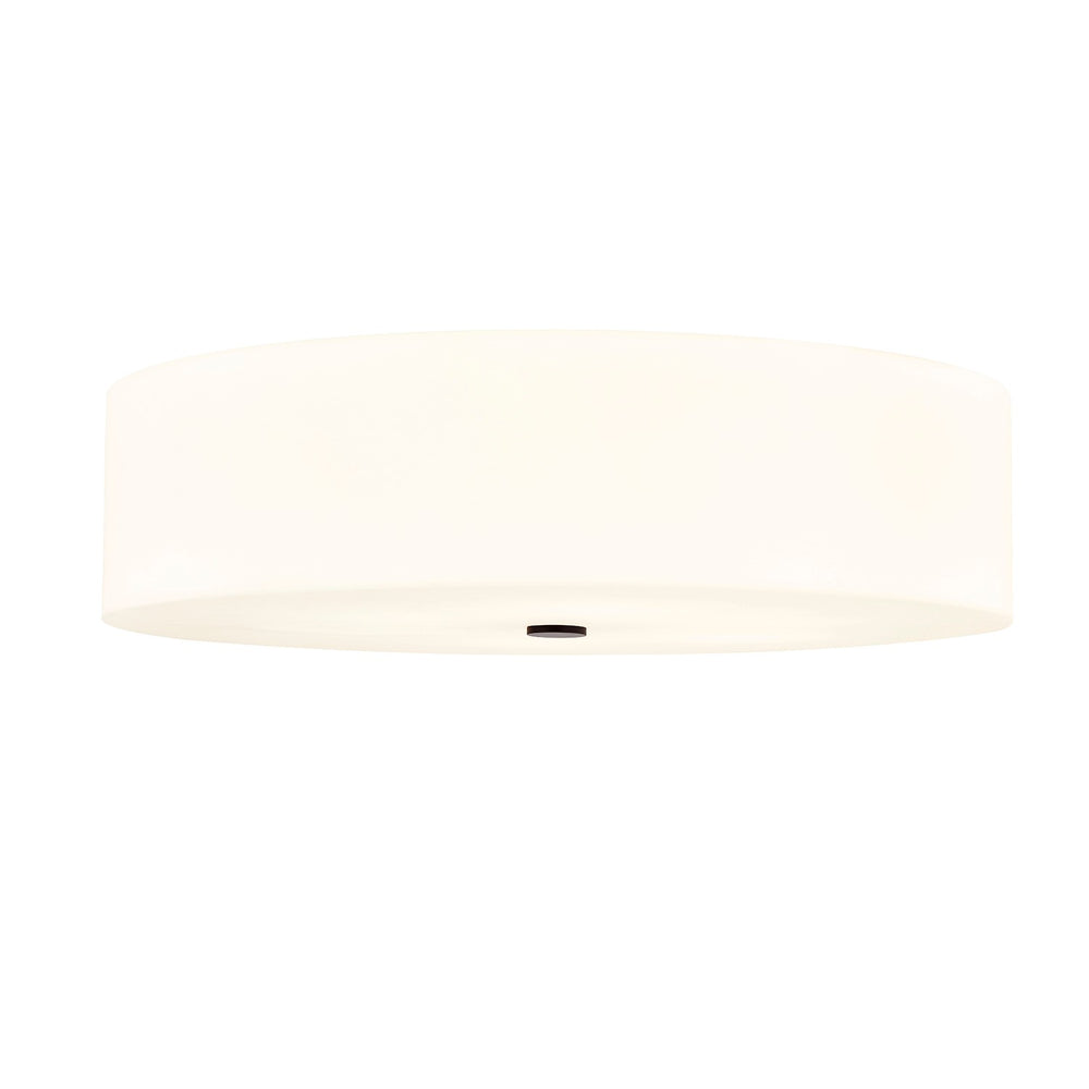 Justice Designs - ACR-9733-OPAL-MBLK - Six Light Flush-Mount - Acryluxe - Matte Black
