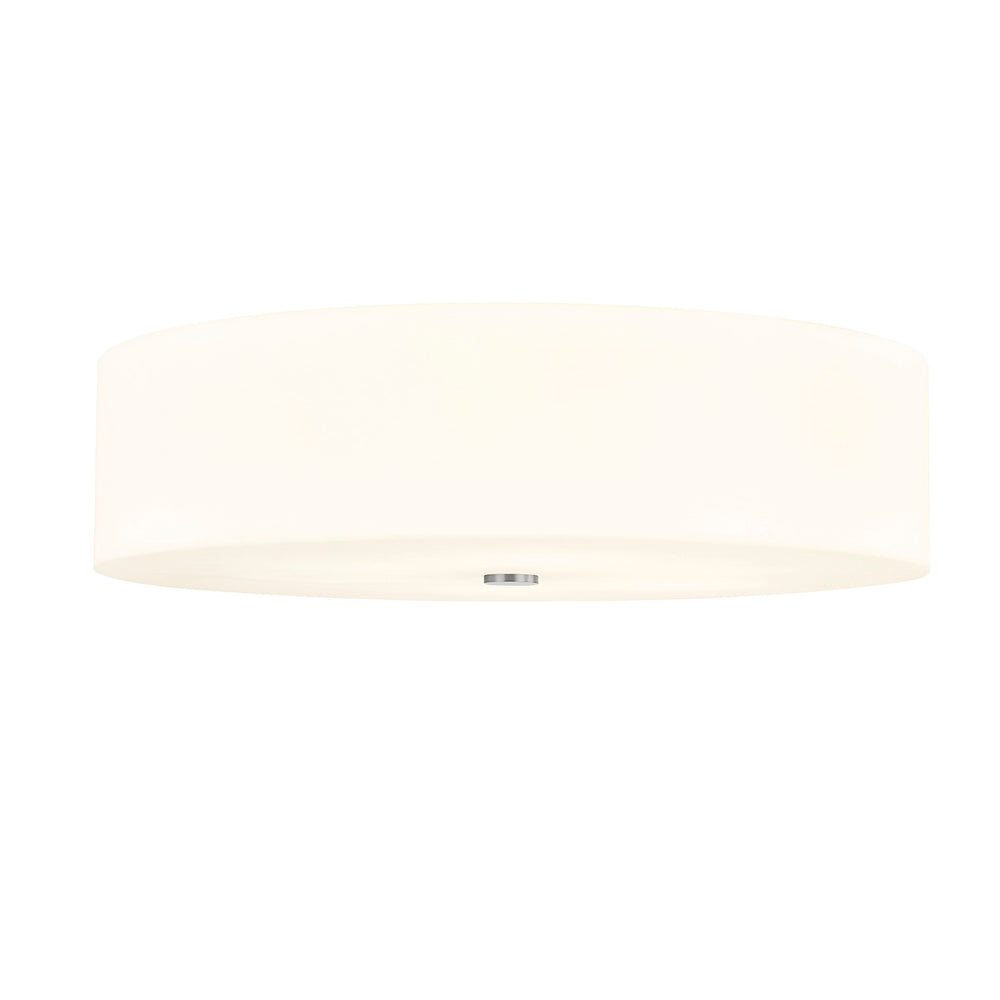 Justice Designs - ACR-9733-OPAL-NCKL - Six Light Flush-Mount - Acryluxe - Brushed Nickel