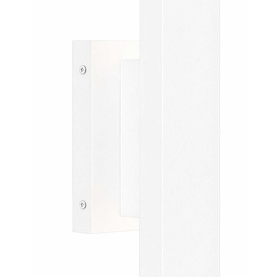 No Shade Material LED Outdoor Wall Sconce in Matte White Justice Designs