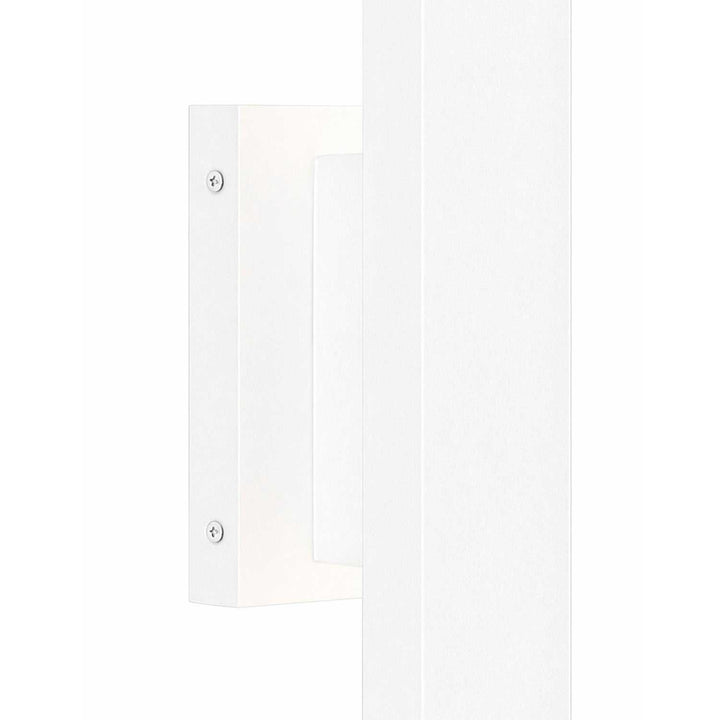 No Shade Material LED Outdoor Wall Sconce in Matte White Justice Designs