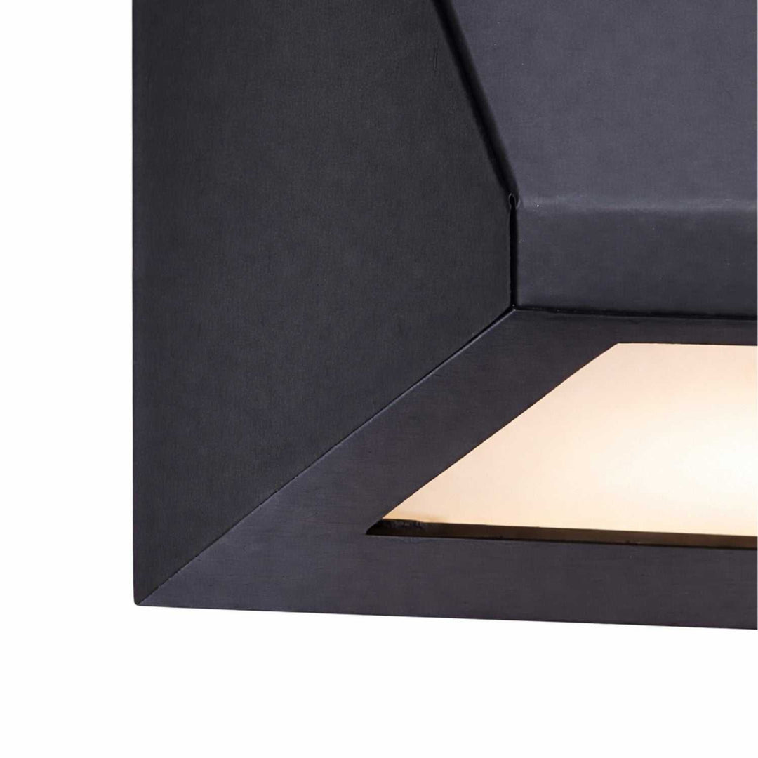 No Shade Material LED Outdoor Wall Sconce in Matte Black Justice Designs