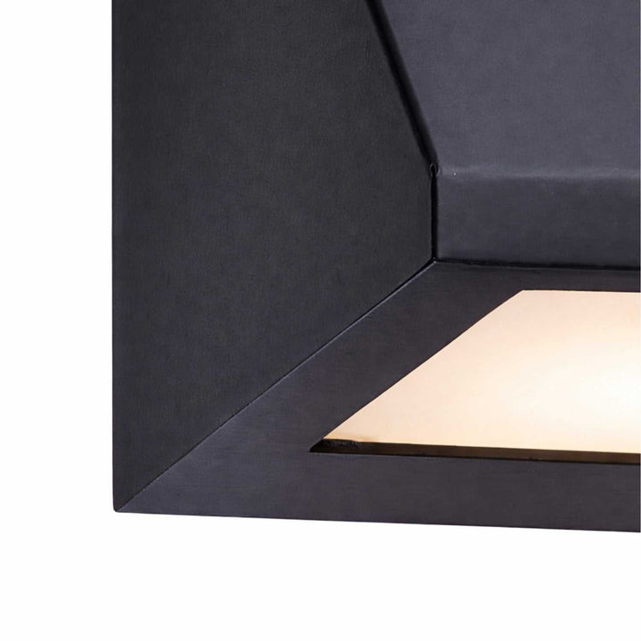 No Shade Material LED Outdoor Wall Sconce in Matte Black Justice Designs