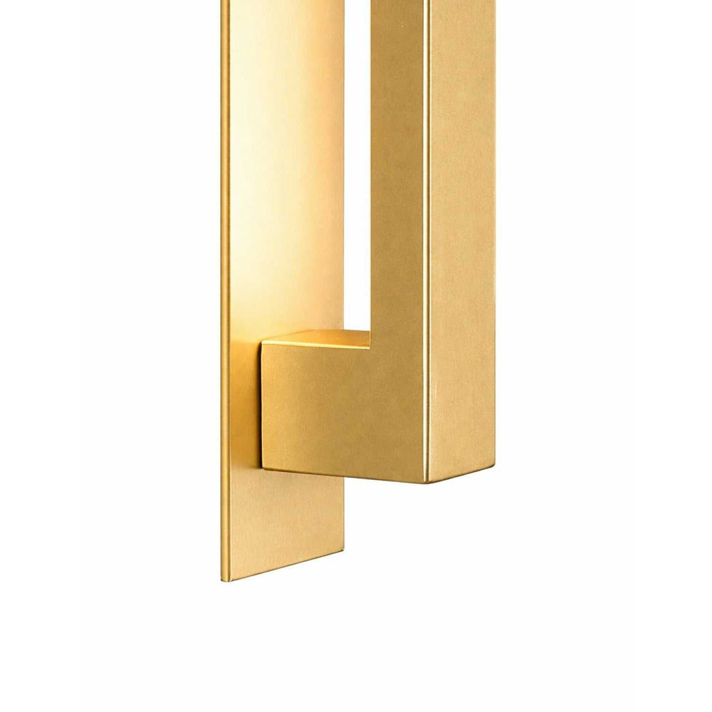 No Shade Material LED Outdoor Wall Sconce in Burnished Gold Justice Designs