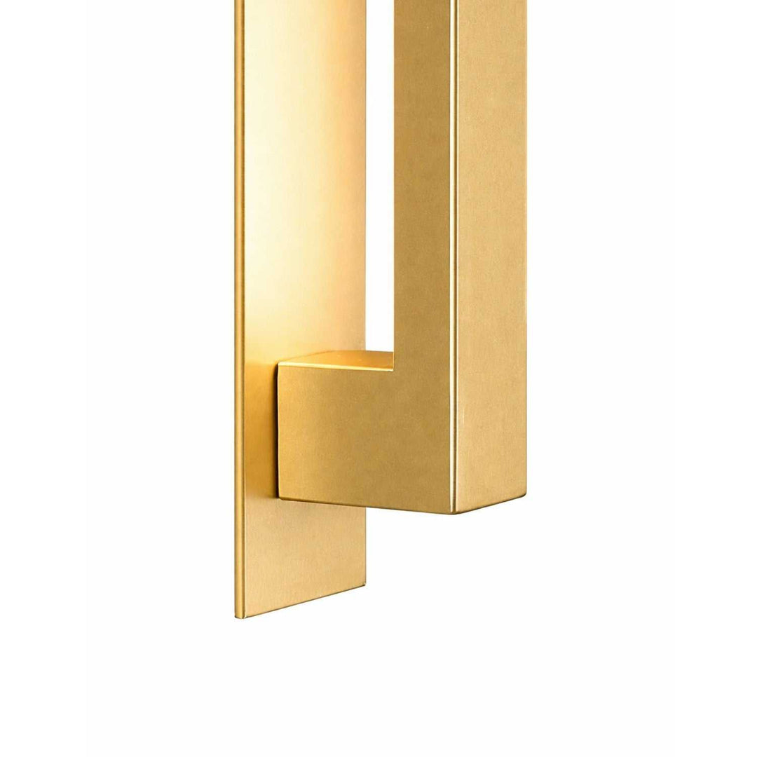 No Shade Material LED Outdoor Wall Sconce in Burnished Gold Justice Designs