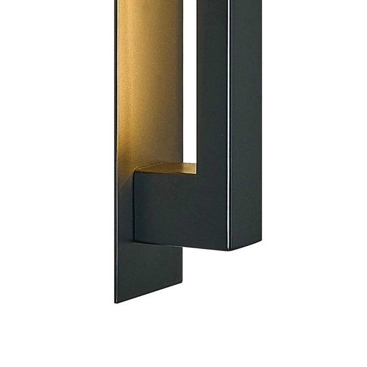 No Shade Material LED Outdoor Wall Sconce in Matte Black Justice Designs