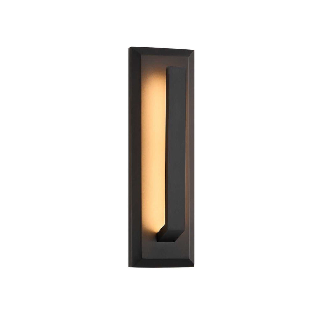 No Shade Material LED Outdoor Wall Sconce in Matte Black Justice Designs