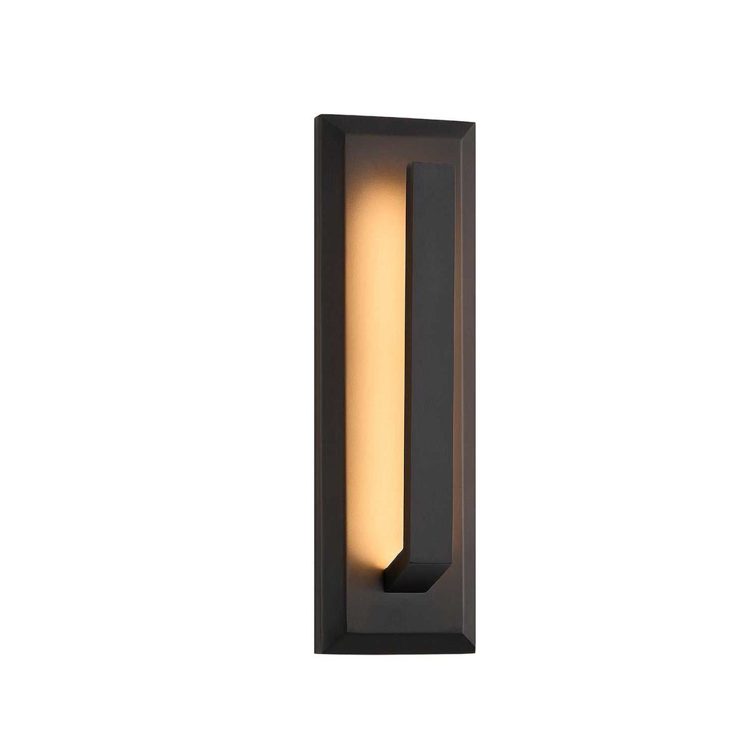 No Shade Material LED Outdoor Wall Sconce in Matte Black Justice Designs