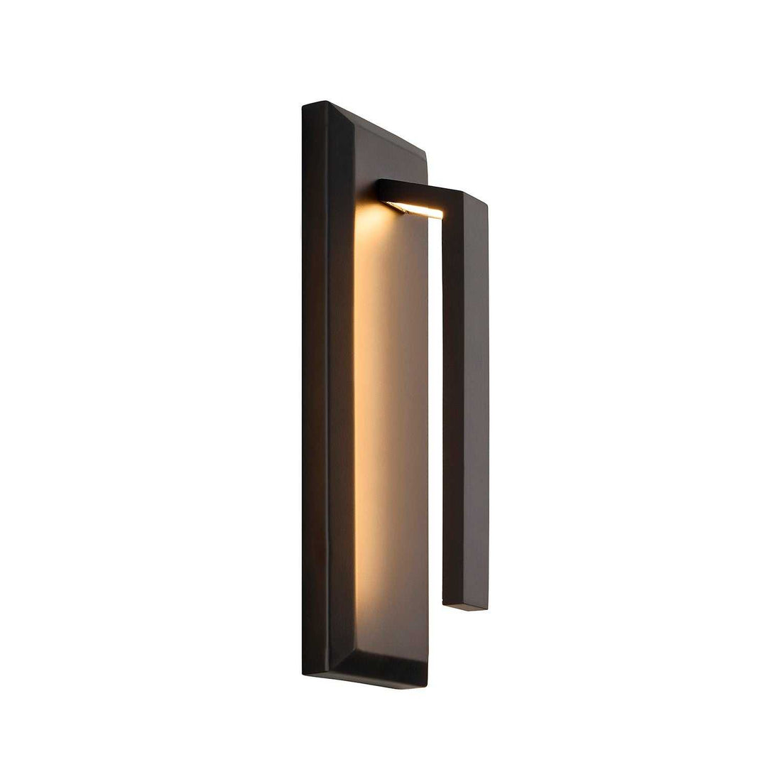 No Shade Material LED Outdoor Wall Sconce in Matte Black Justice Designs
