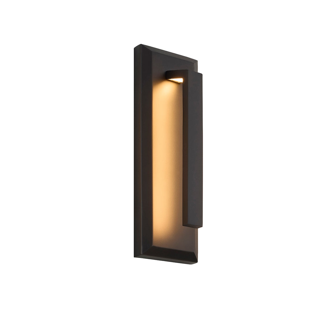 Justice Designs - NSH-7743W-MBLK - LED Outdoor Wall Sconce - No Shade Material - Matte Black