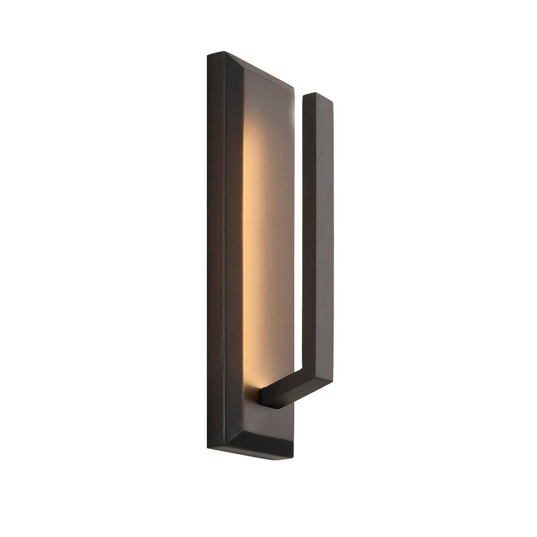 No Shade Material LED Outdoor Wall Sconce in Matte Black Justice Designs