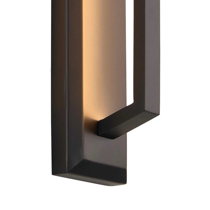 No Shade Material LED Outdoor Wall Sconce in Matte Black Justice Designs