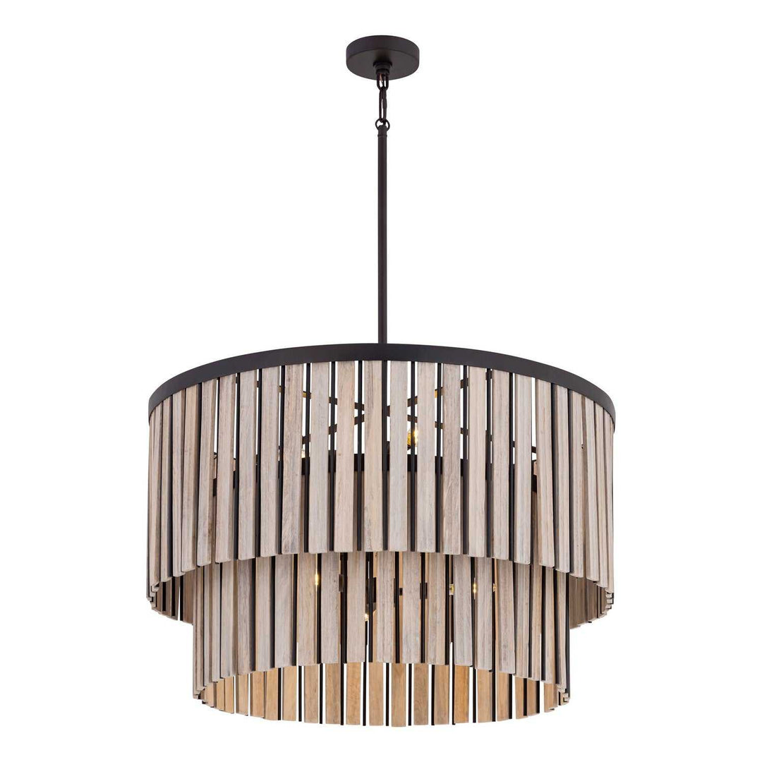 Esbelta Six Light Pendant in Dark Bronze Minka-Lavery