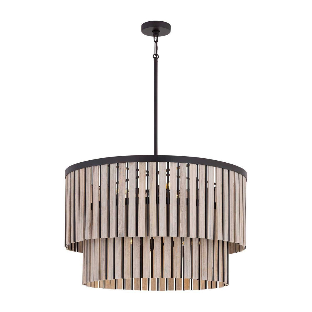 Esbelta Six Light Pendant in Dark Bronze Minka-Lavery