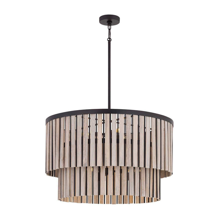 Esbelta Six Light Pendant in Dark Bronze Minka-Lavery