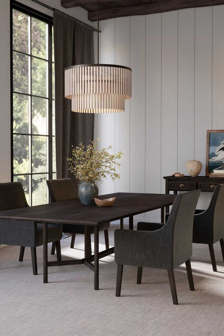 Esbelta Six Light Pendant in Dark Bronze Minka-Lavery
