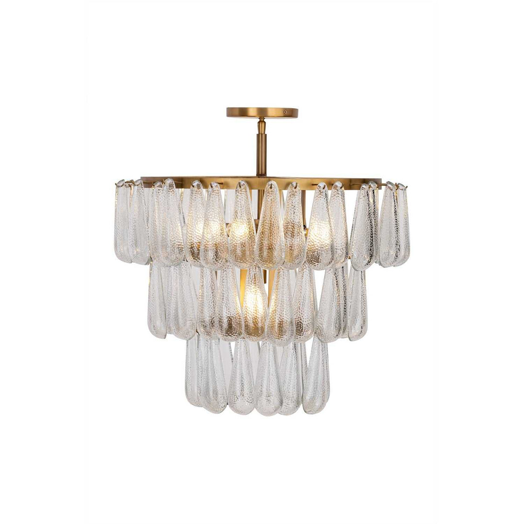 Vionne Five Light Semi-Flush Mount in Legacy Brass Minka-Lavery