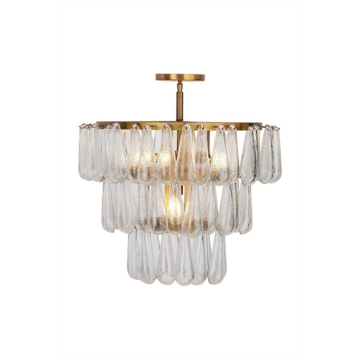 Vionne Five Light Semi-Flush Mount in Legacy Brass Minka-Lavery
