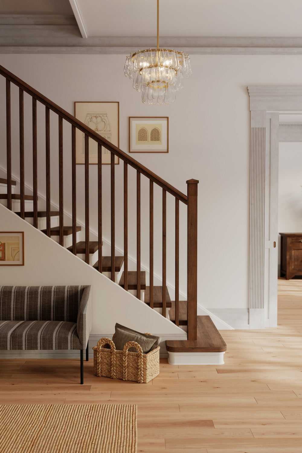 Vionne Five Light Semi-Flush Mount in Legacy Brass Minka-Lavery