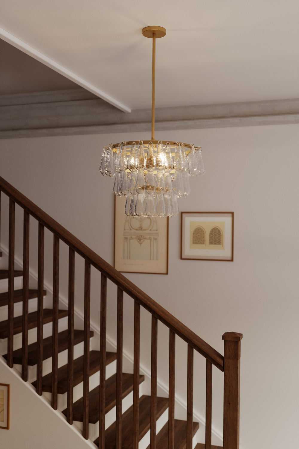 Vionne Five Light Semi-Flush Mount in Legacy Brass Minka-Lavery